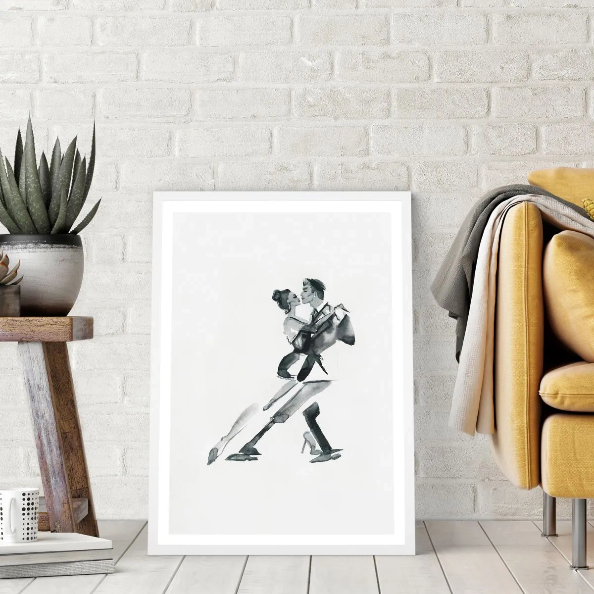 Affisch i vit ram - I en rytm - 61x91 cm