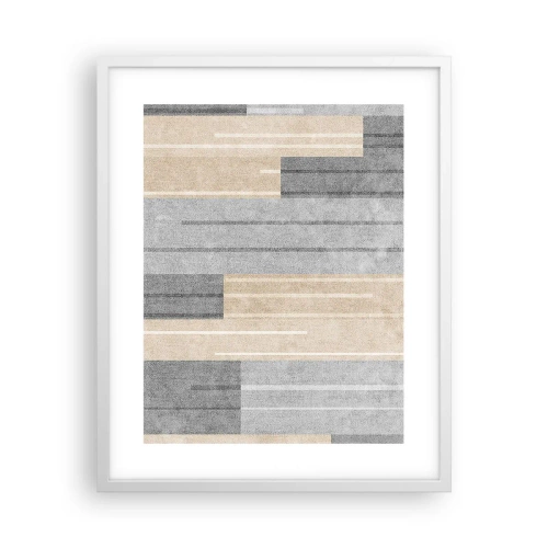 Affisch i vit ram - Komposition: allt i lod - 40x50 cm