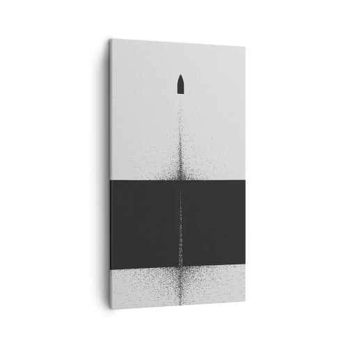 Canvastavla - Bild på duk - Rakt mot målet - 45x80 cm