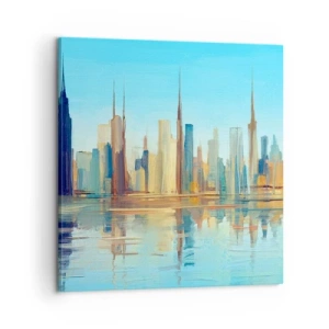 Canvastavla - Bild på duk - Solig metropol - 60x60 cm