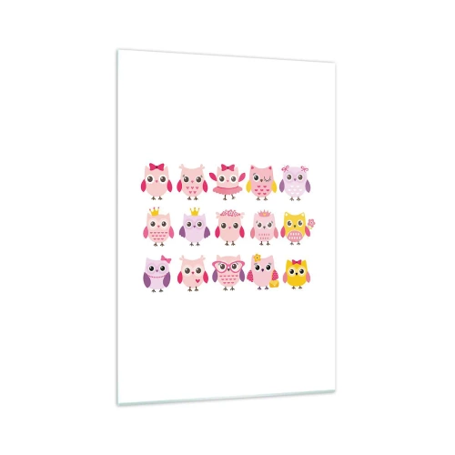 Glastavla - Bild på glas - Den ena sötare än den andra - 70x100 cm