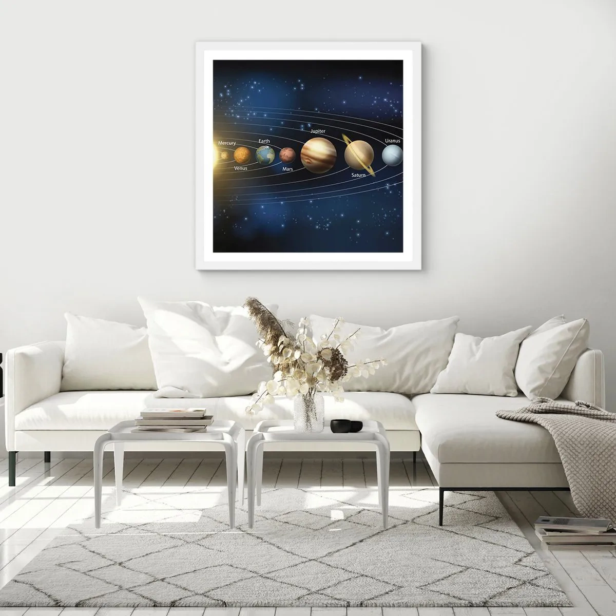 Affisch i vit ram - En av tio - 60x60 cm