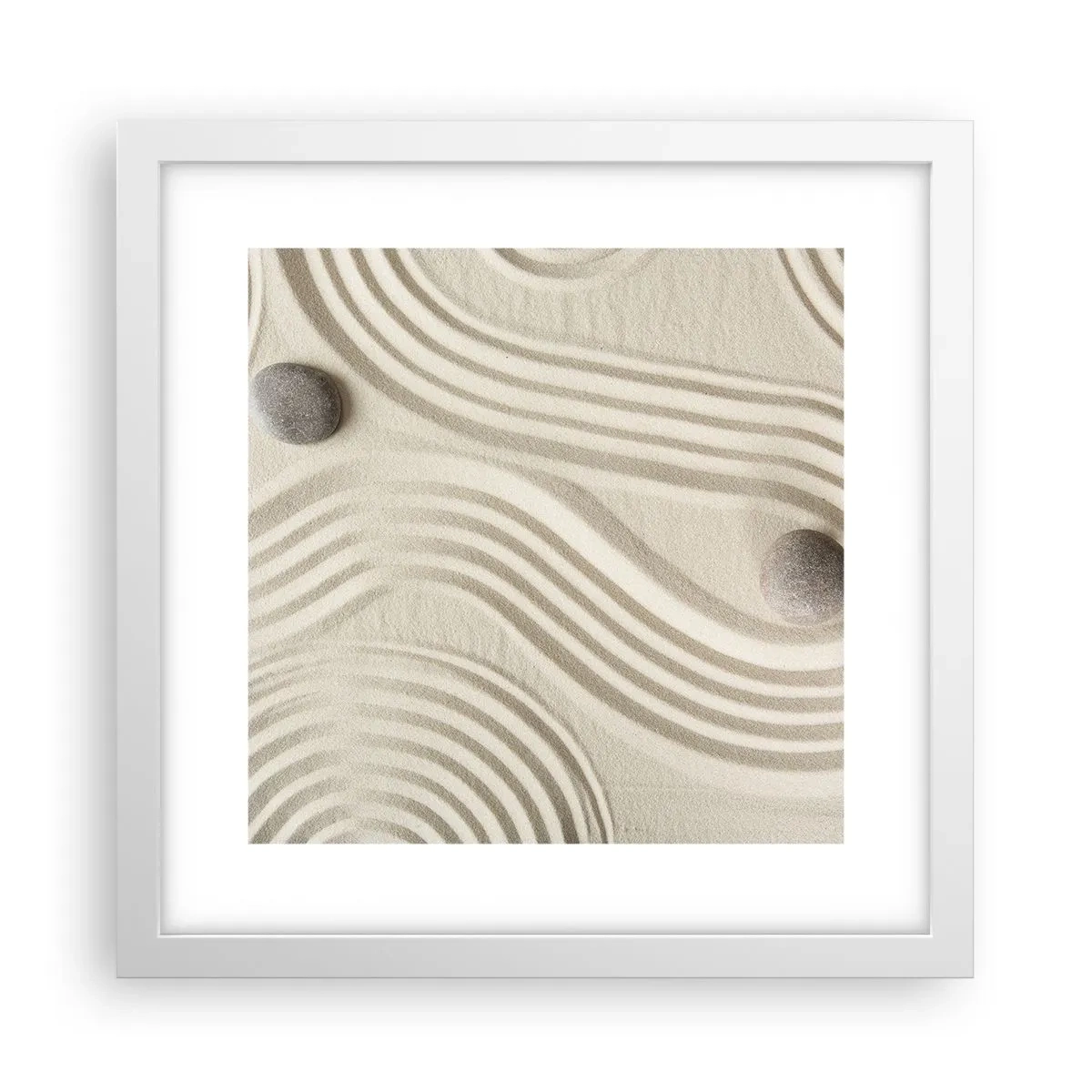 Affisch i vit ram - Värmens beröring - 30x30 cm