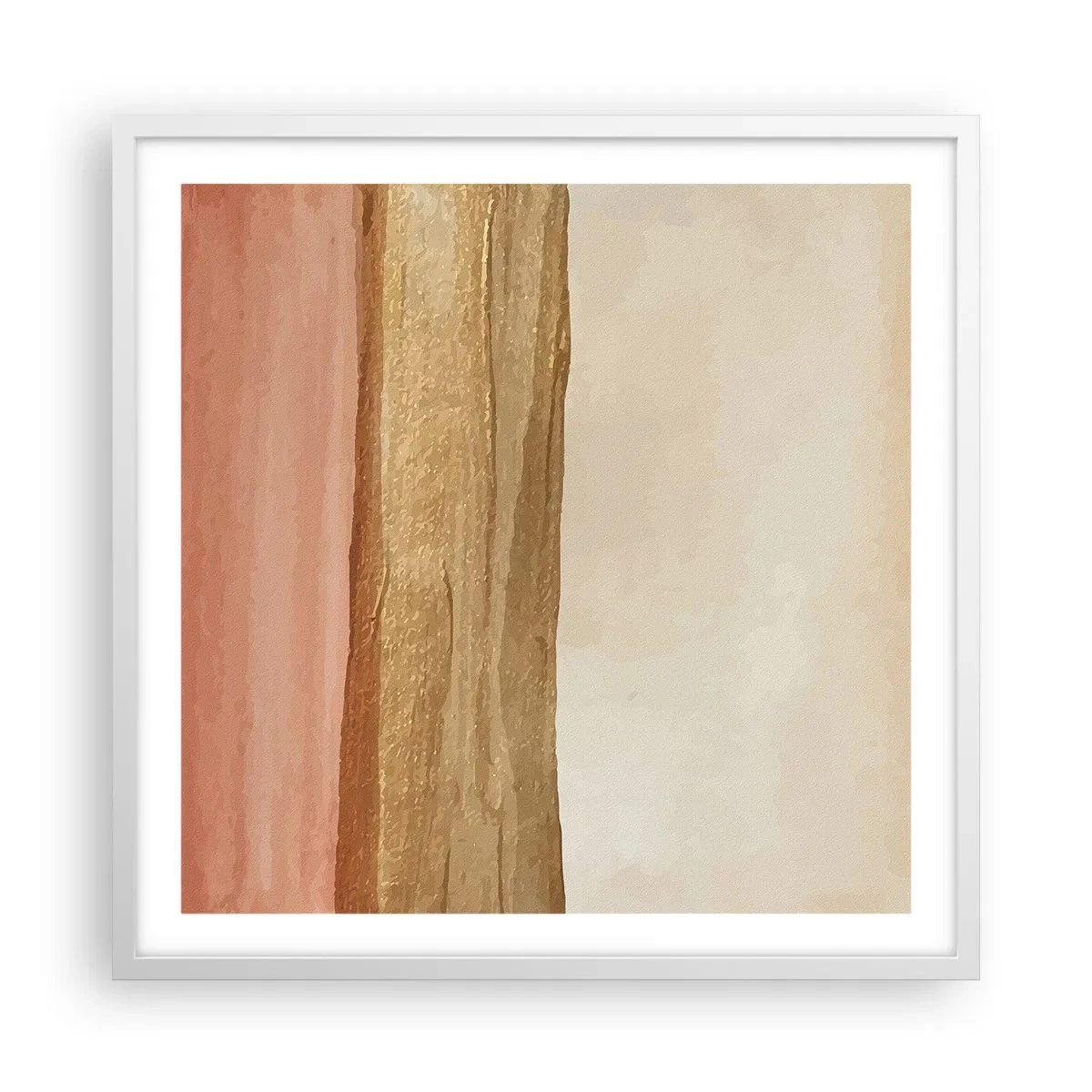 Affisch i vit ram - Vertikal komposition - 60x60 cm