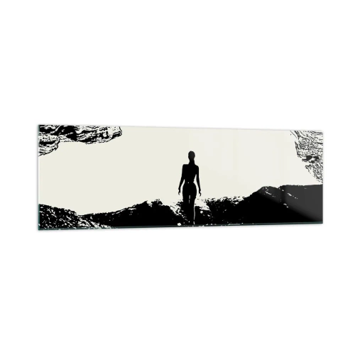 Glastavla - Bild på glas - En ny blick - 160x50 cm