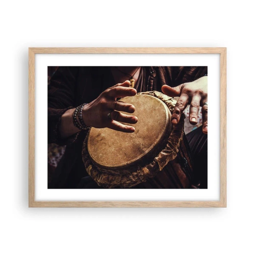 Affisch i ram av ljusek - I hjärtats takt - 50x40 cm