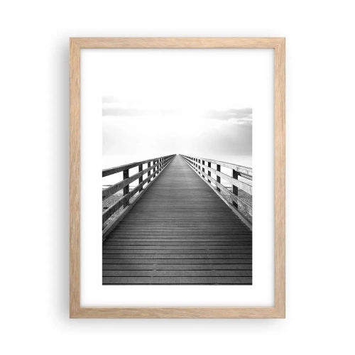 Affisch i ram av ljusek - Ut i det oändliga... - 30x40 cm