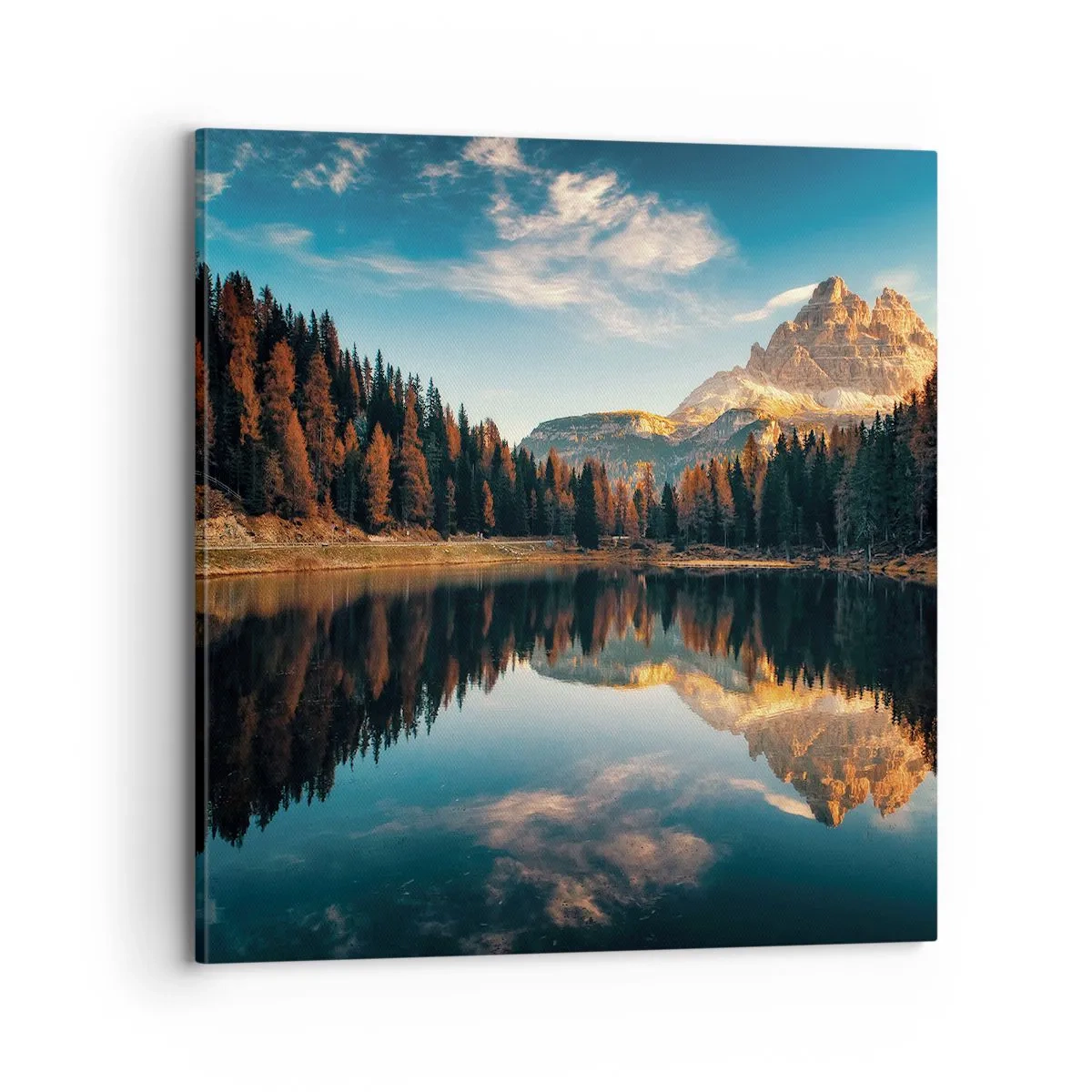 Canvastavla - Bild på duk - Dubbelt landskap - 70x70 cm