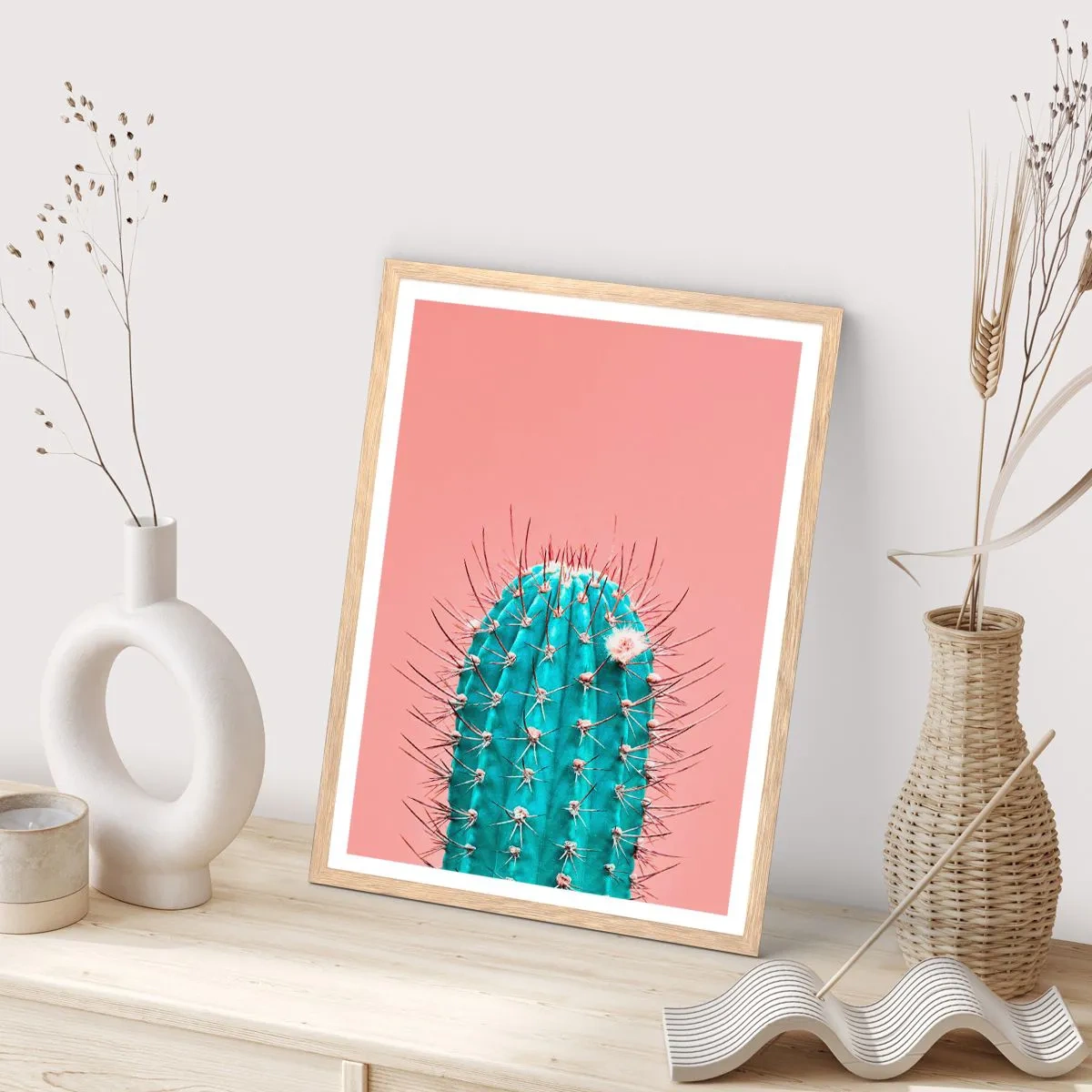 Affisch i ram av ljusek - Titta bara - 70x100 cm