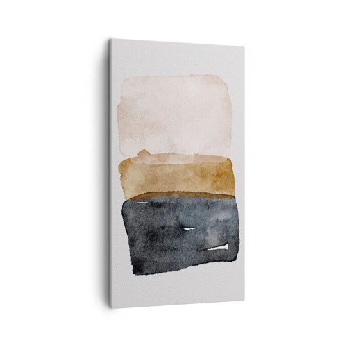 Canvastavla - Bild på duk - Komposition av jordens färger - 45x80 cm