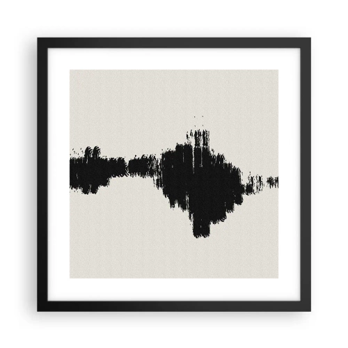 Affisch i svart ram - Fantasins vibrationer - 40x40 cm