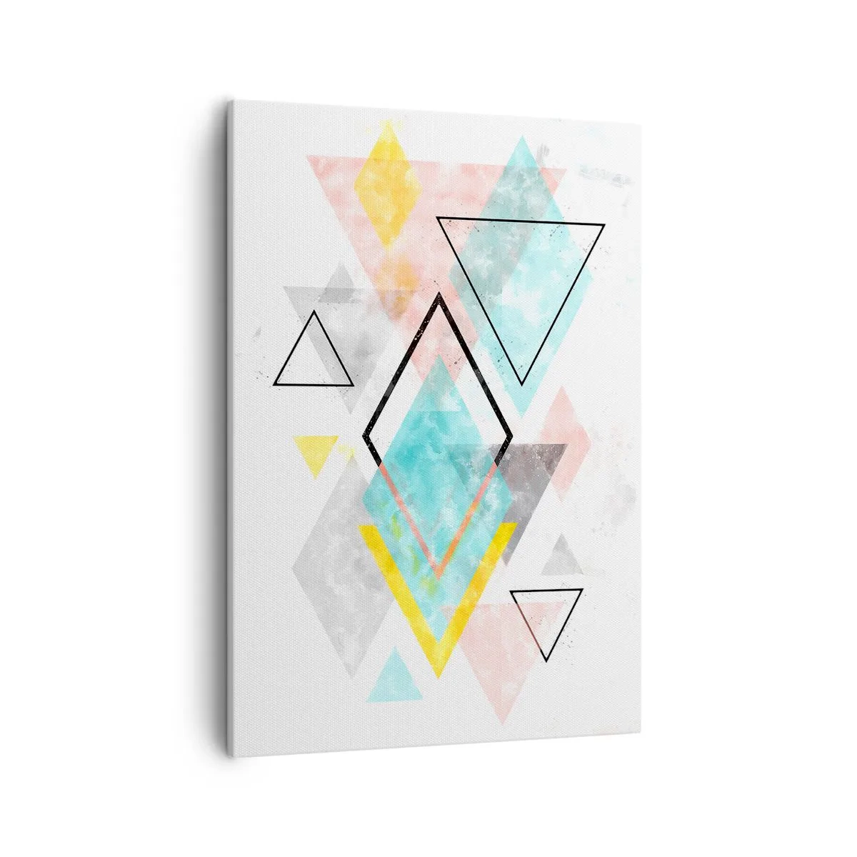 Canvastavla - Bild på duk - Geometriskt spel - 50x70 cm