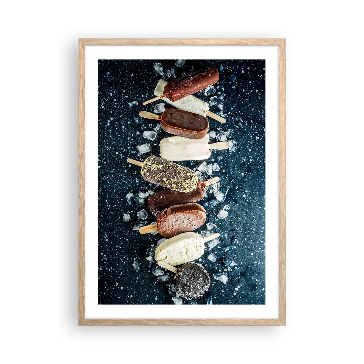 Affisch i ram av ljusek - Smak av varm sommar - 50x70 cm