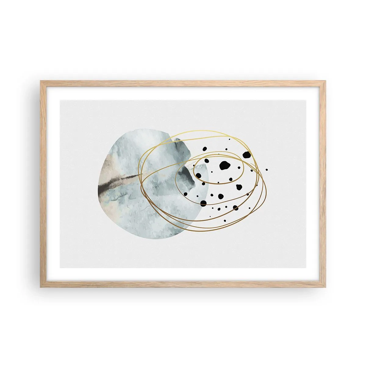 Affisch i ram av ljusek - I rummets famn - 70x50 cm