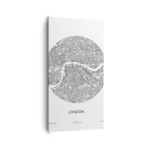 Canvastavla - Bild på duk - Londons anatomi - 65x120 cm
