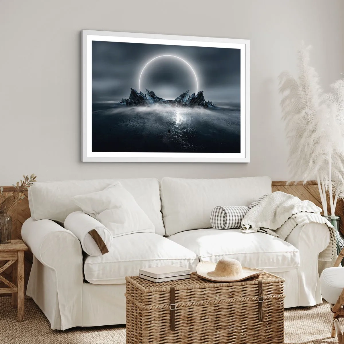 Affisch i vit ram - En berättelses final - 100x70 cm