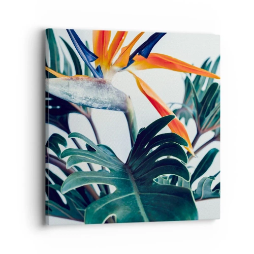 Canvastavla - Bild på duk - Fågelbuske - 40x40 cm