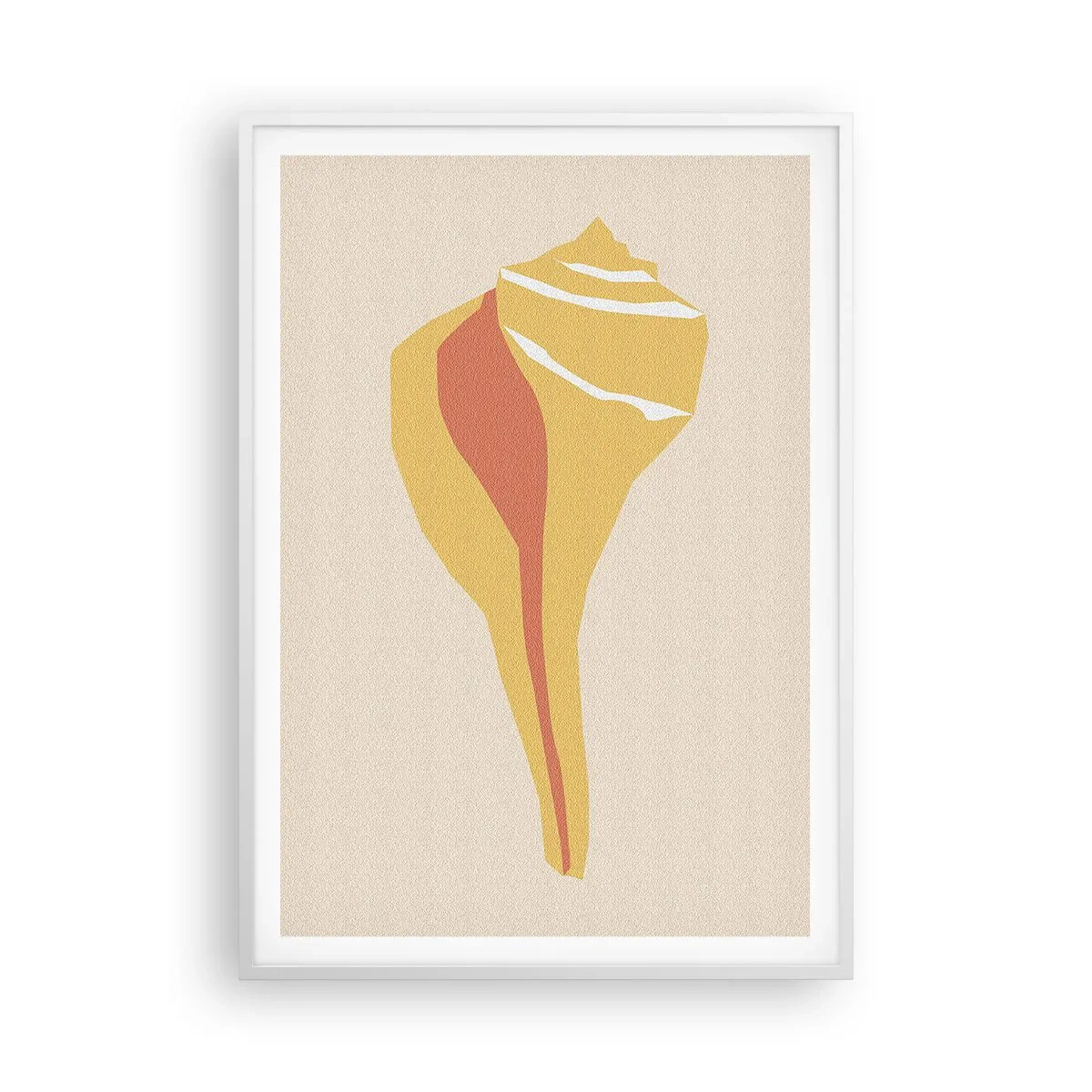 Affisch i vit ram - Organisk abstraktion - tillväxt - 70x100 cm