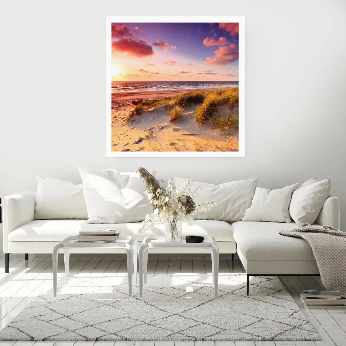 Affisch - Luften luktar sommar - 40x40 cm