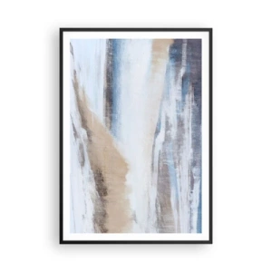 Affisch i svart ram - Vinterkomposition - 70x100 cm