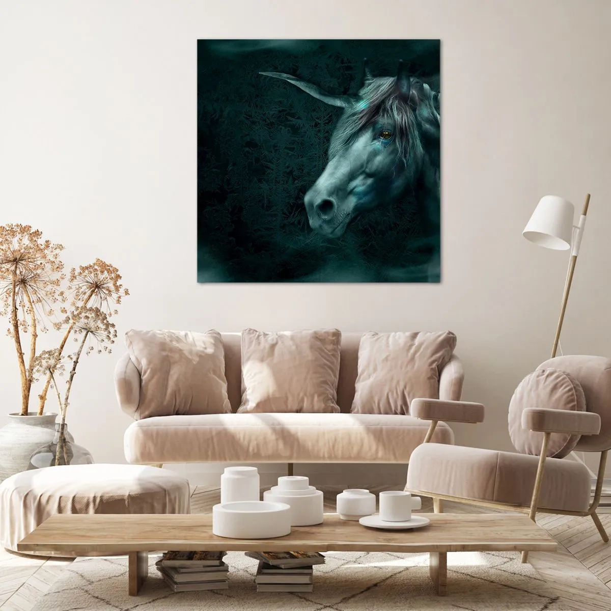 Canvastavla - Bild på duk - I sagoskogen - 70x70 cm