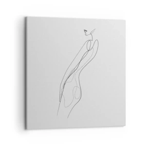 Canvastavla - Bild på duk - Bara en utfästelse - 50x50 cm