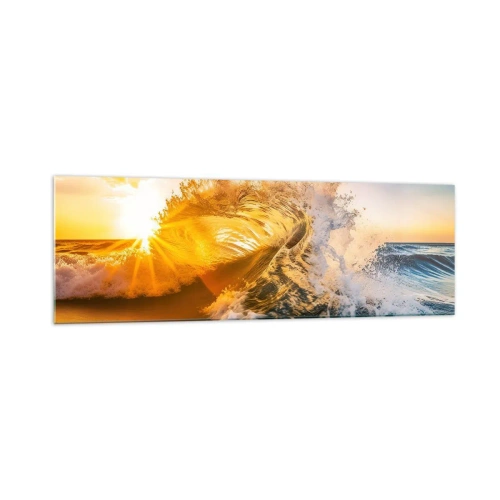 Glastavla - Bild på glas - Lek i sanden - 160x50 cm