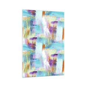 Glastavla - Bild på glas - Glatt klotter - 70x100 cm