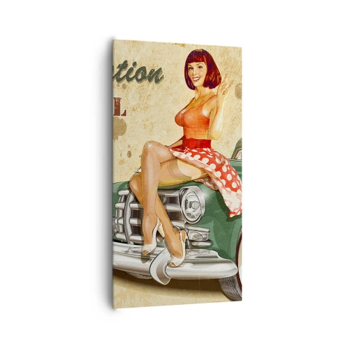 Canvastavla - Bild på duk - Underbara 40-talet - 65x120 cm