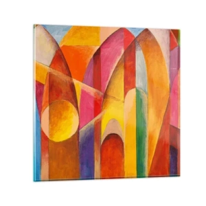 Glastavla - Bild på glas - Solens domkyrka - 30x30 cm