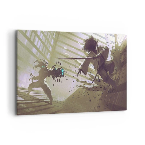 Canvastavla - Bild på duk - Du kan också bli samuraj - 100x70 cm