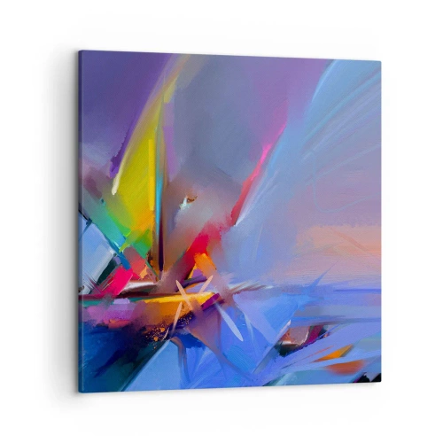 Canvastavla - Bild på duk - Snabb som en fågel - 50x50 cm