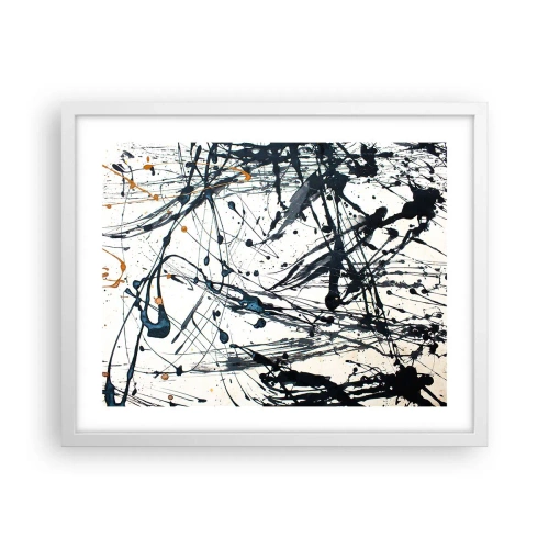 Affisch i vit ram - Med eller utan någon mening? - 50x40 cm