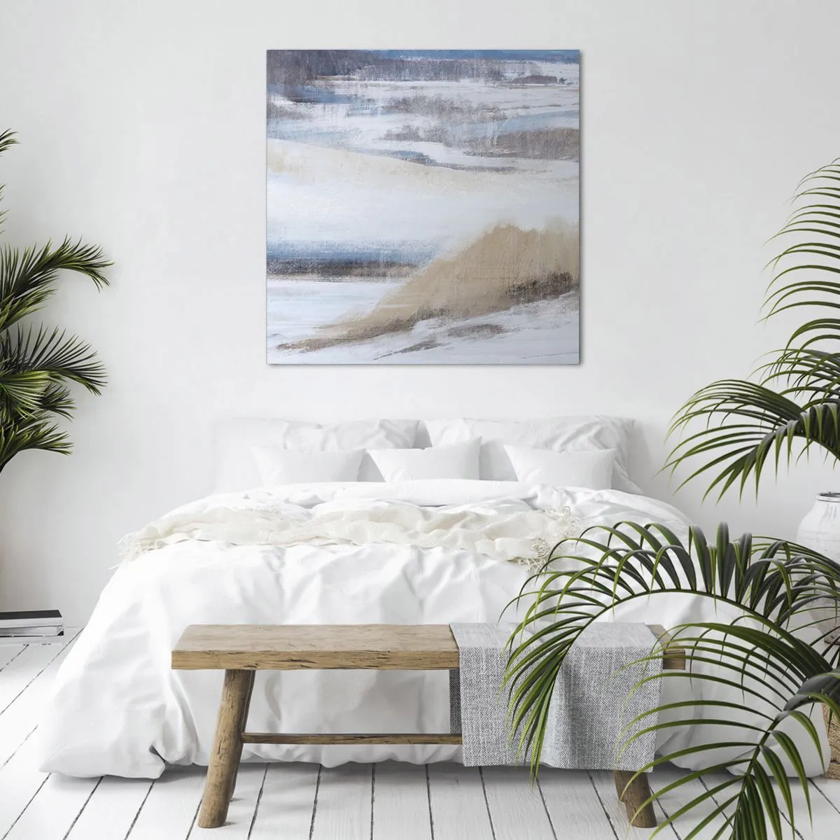 Canvastavla - Bild på duk - Vinterkomposition - 70x70 cm