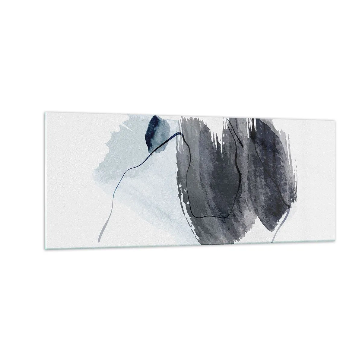 Glastavla - Bild på glas - Intensitet och rörelse - 100x40 cm