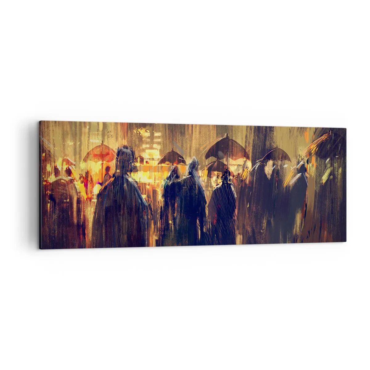 Canvastavla - Bild på duk - Regnbekännare - 140x50 cm