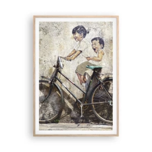 Affisch i ram av ljusek - Sant eller falskt? - 70x100 cm