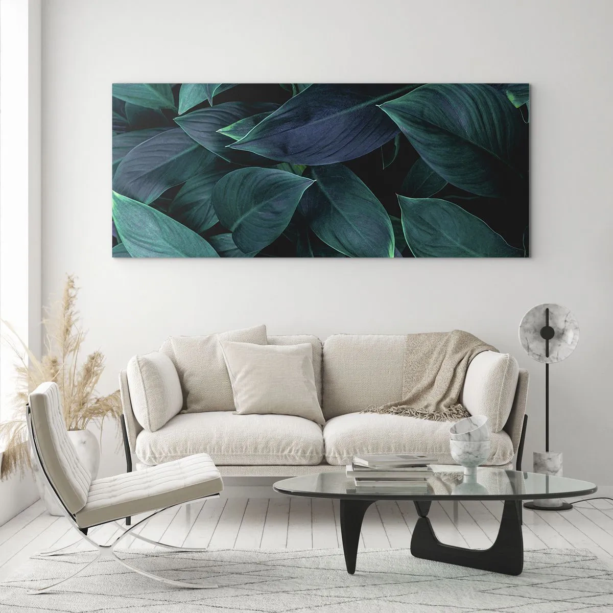 Glastavla - Bild på glas - Grönskan själv - 100x40 cm