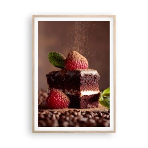 Affisch i ram av ljusek - Livet är ljuvt - 70x100 cm