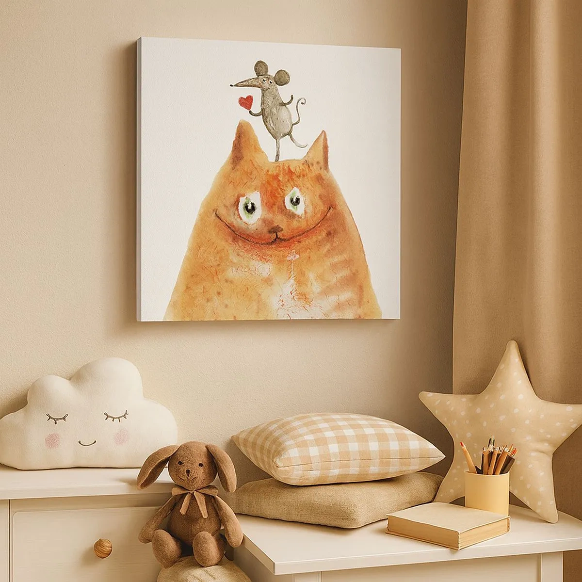 Canvastavla - Bild på duk - Kärlekens paradoxer - 30x30 cm