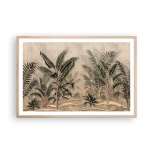 Affisch i ram av ljusek - Bild i kolonial stil - 91x61 cm