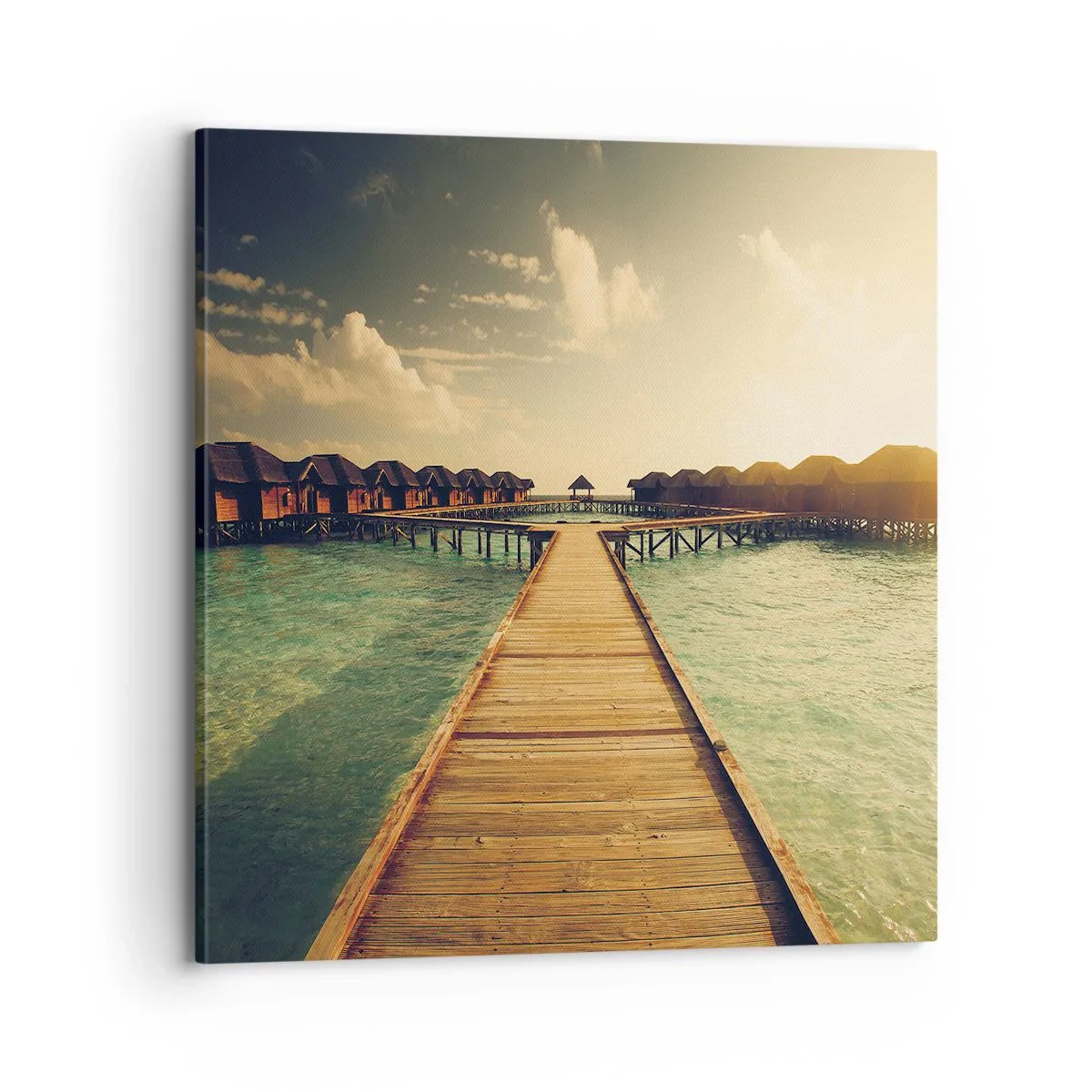 Canvastavla - Bild på duk - Varm inbjudan - 70x70 cm