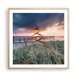 Affisch i ram av ljusek - Försvinner inte med vinden - 60x60 cm