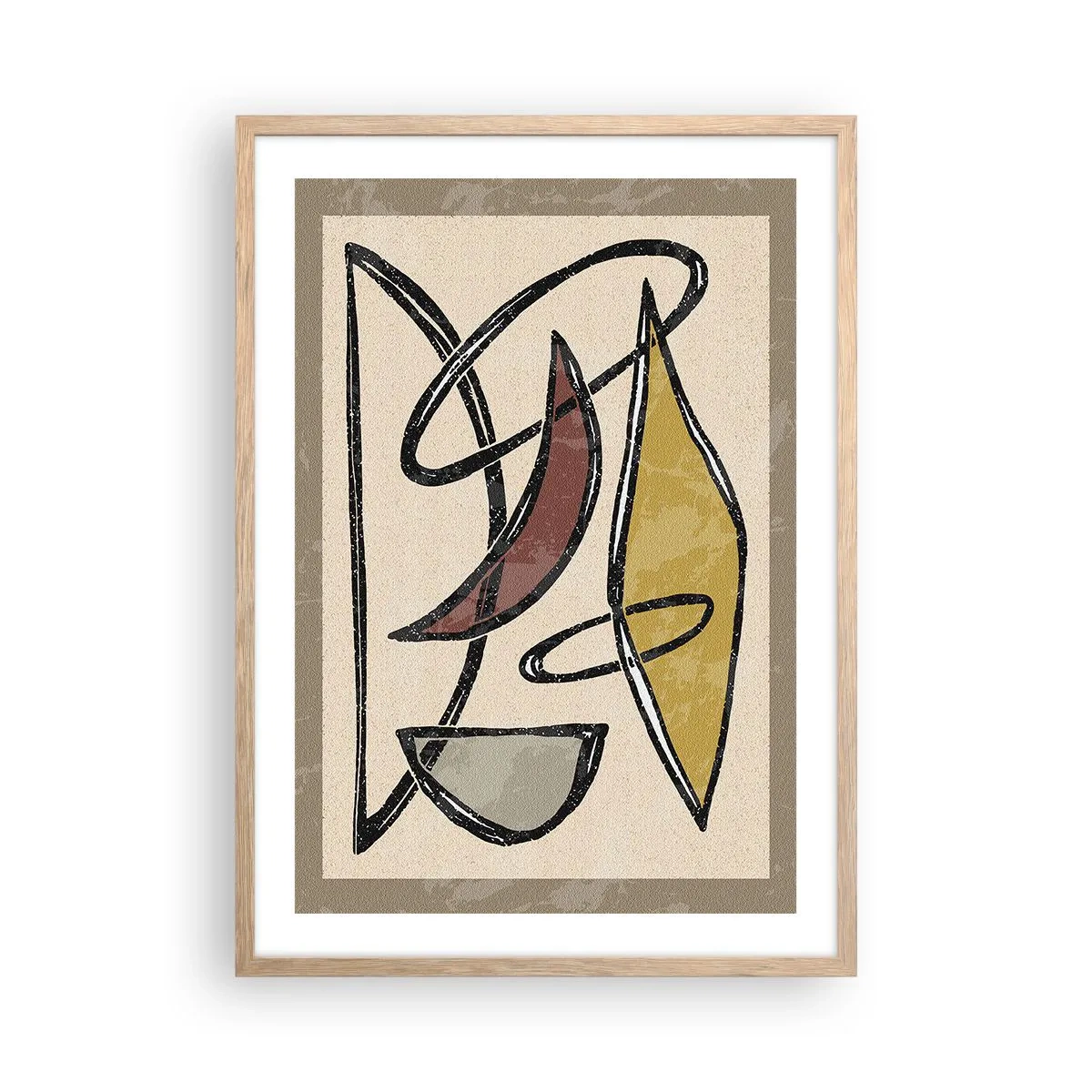 Affisch i ram av ljusek - Vertikaler och nivåer - 50x70 cm