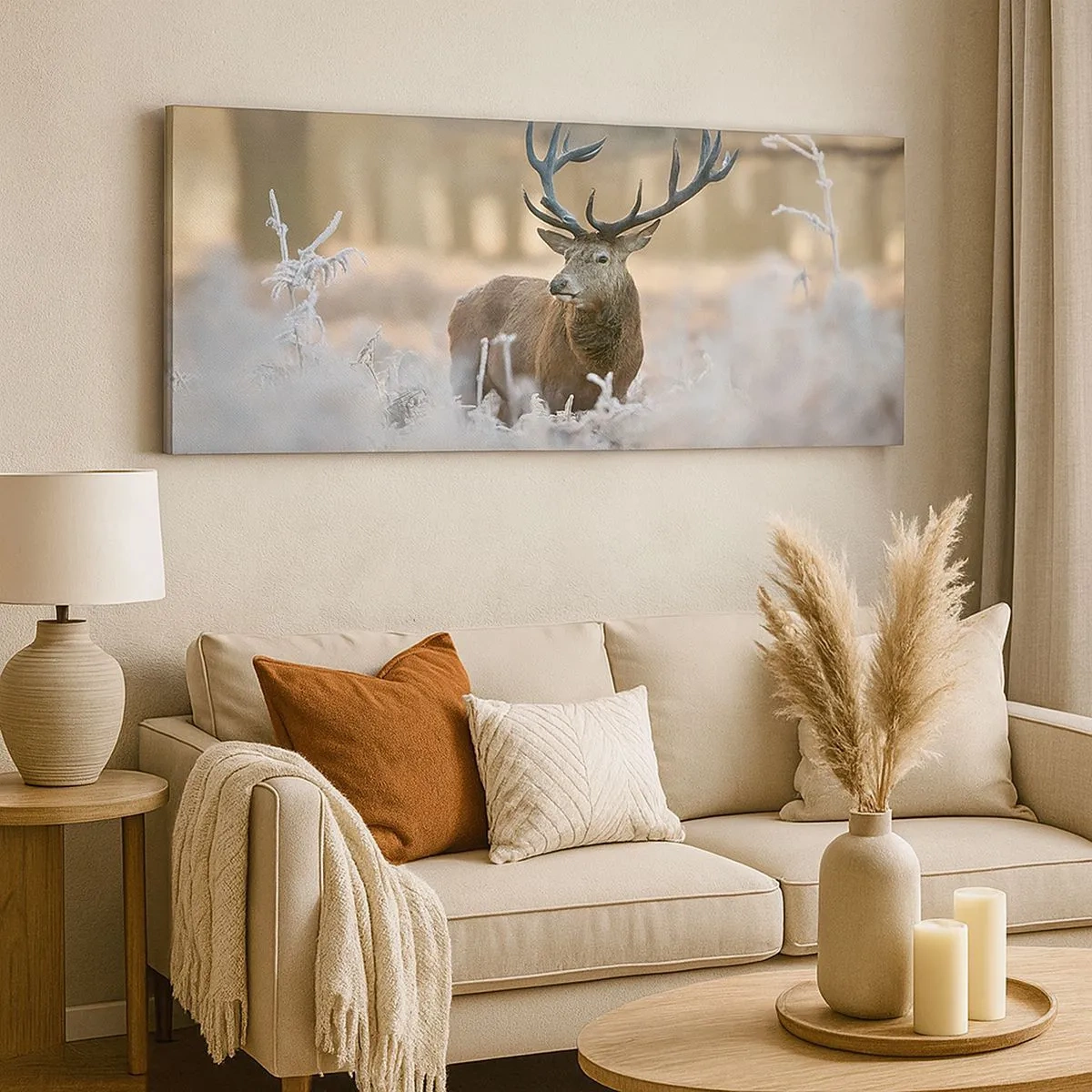 Canvastavla - Bild på duk - Uppfriskande morgon - 100x40 cm