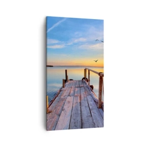 Canvastavla - Bild på duk - Gå mot solen - 45x80 cm