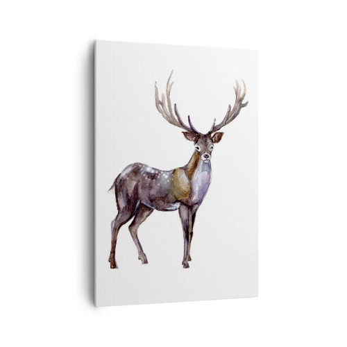 Canvastavla - Bild på duk - Norra urskogens kung - 70x100 cm