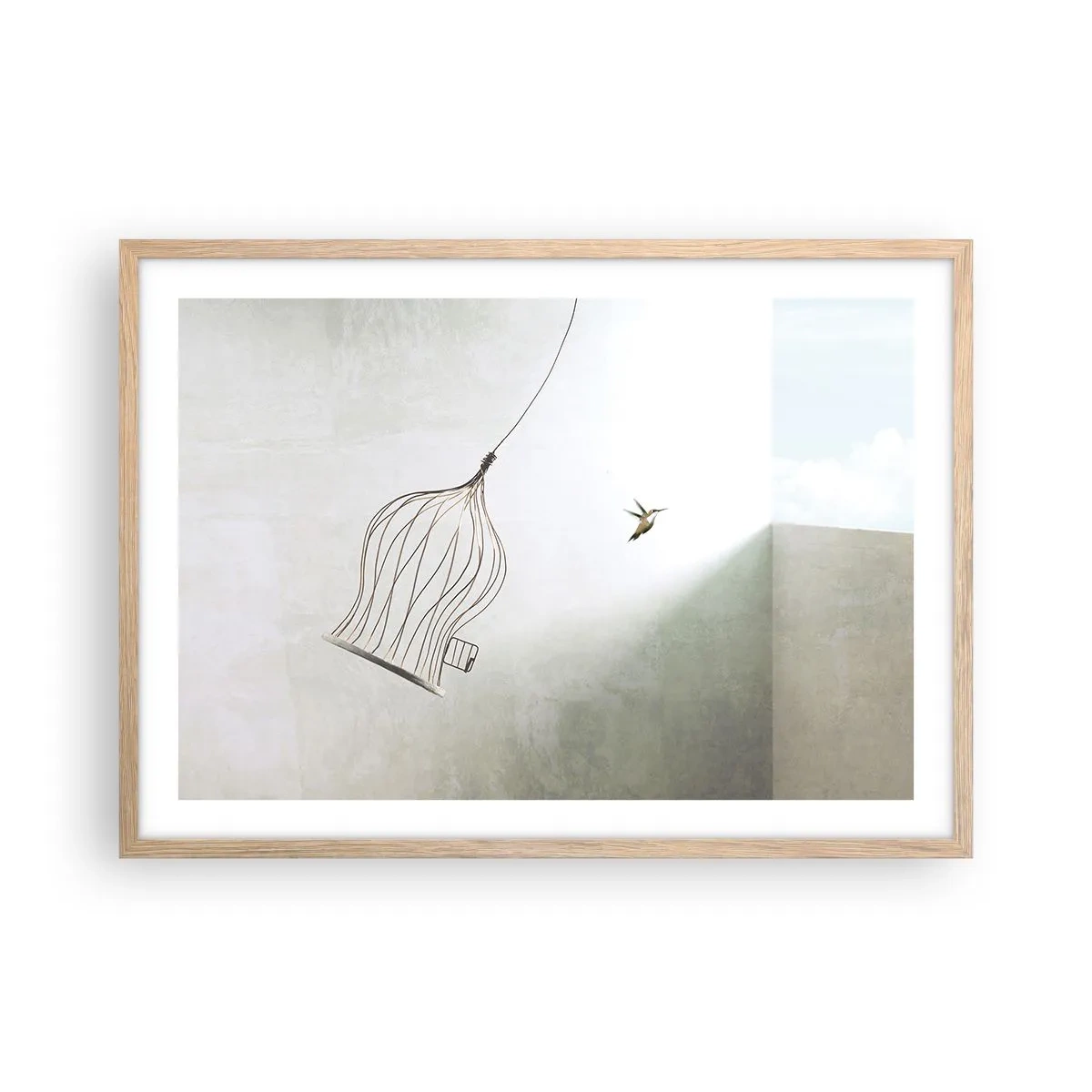 Affisch i ram av ljusek - I sitt esse - 70x50 cm