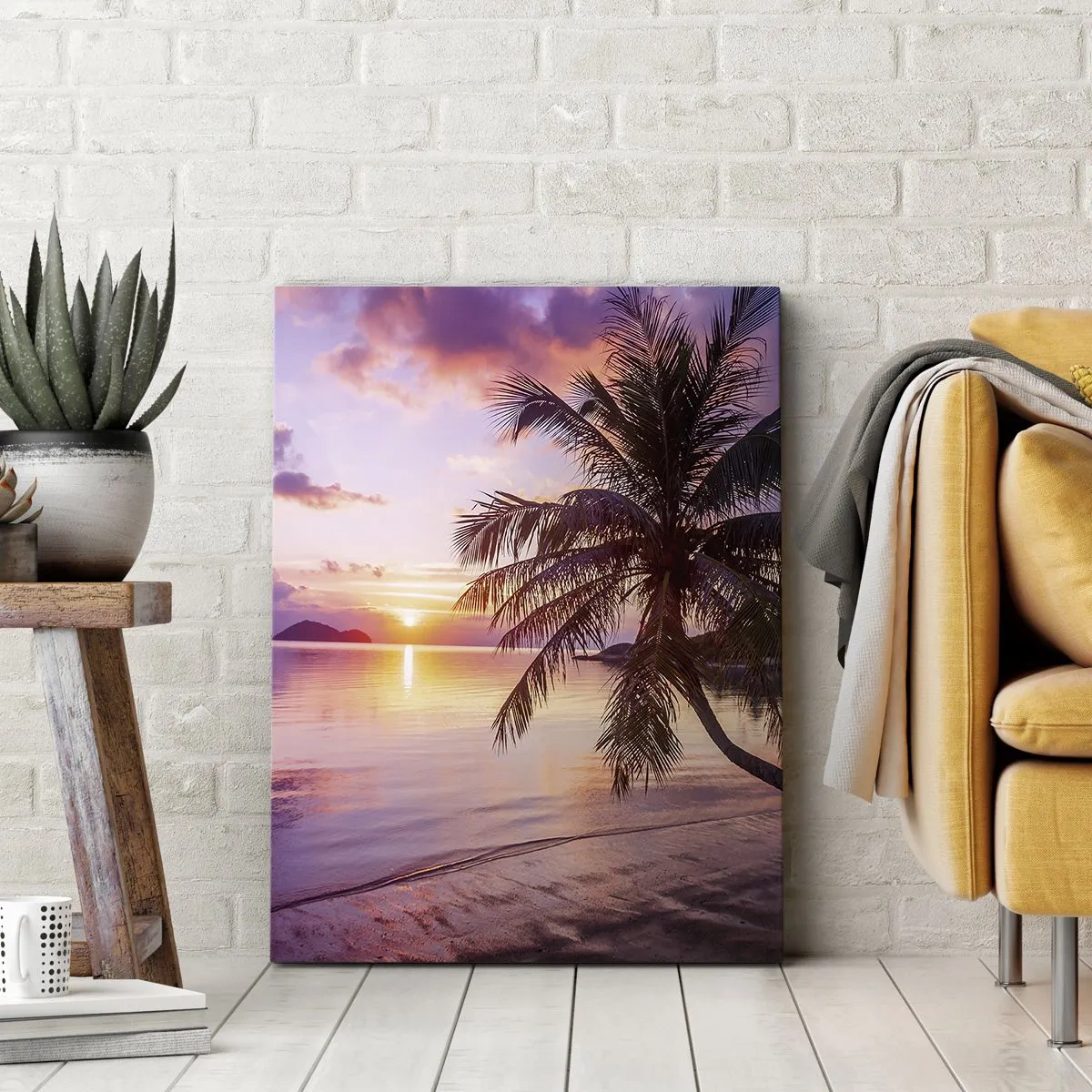 Canvastavla - Bild på duk - Lugnt enda fram till horisonten - 50x70 cm