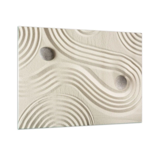 Glastavla - Bild på glas - Värmens beröring - 100x70 cm